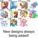 Dragon Stickers Deal 3 for 10 Dollars