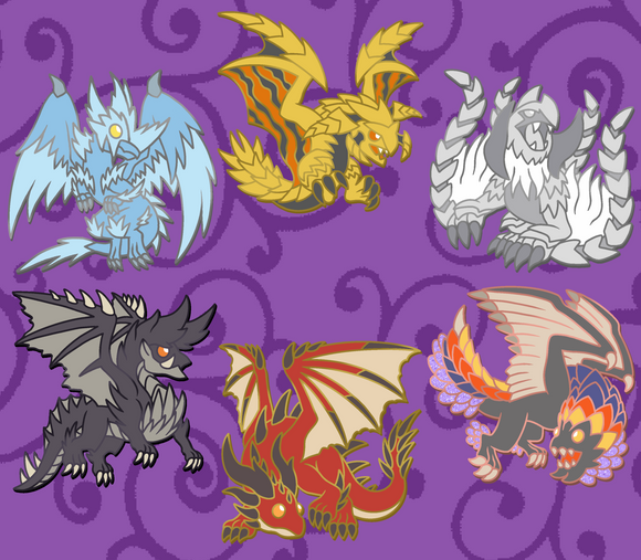 PREORDER Monster Hunter Pins