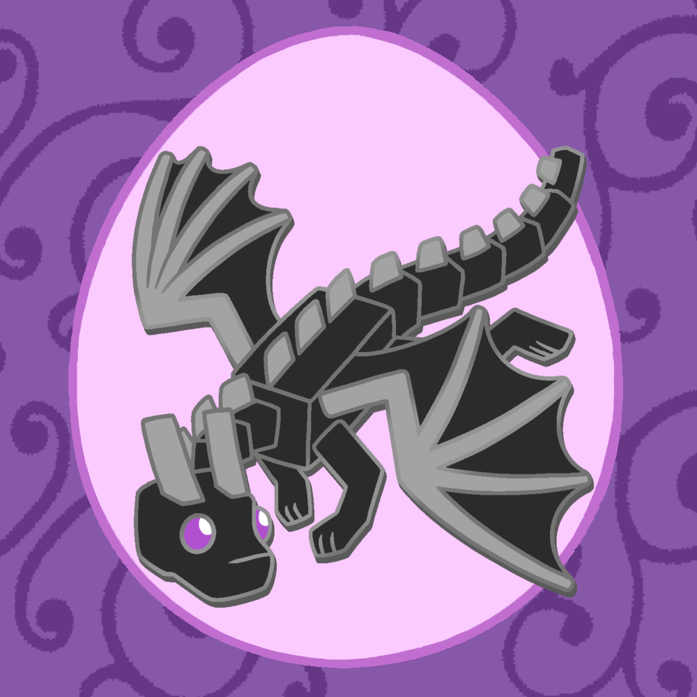 Black Block Dragon Pin – All the Dwagons