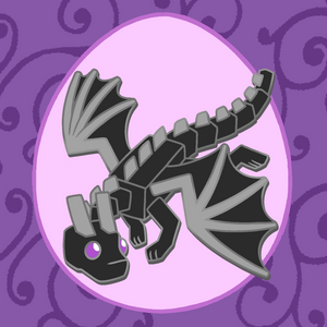 PREORDER Black Block Dragon Pin