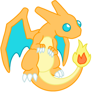 Powke Mons Red and Blue Dragon Stickers - Generation I