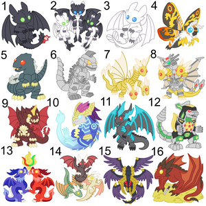 Dragon Stickers Deal 3 for 10 Dollars