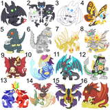 Dragon Stickers Deal 3 for 10 Dollars