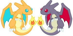Pokemon Red and Blue Dragon Charms - Generation I