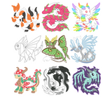 Original Dwagon Stickers Set 2