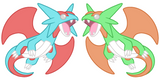 Powke Mons Ruby and Sapphire Charms - Generation III