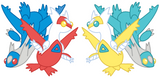 Powke Mons Ruby and Sapphire Charms - Generation III
