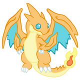 Powke Mons Red and Blue Dragon Stickers - Generation I