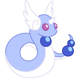 Powke Mons Red and Blue Dragon Stickers - Generation I