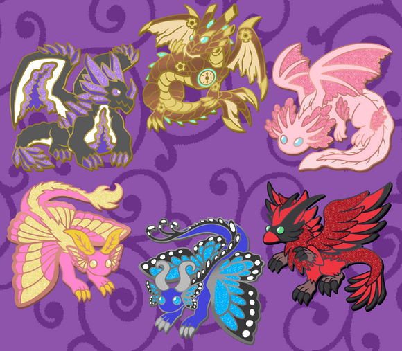PREORDER Original Dwagon Pins Set 4