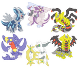 Powke Mons Diamond and Pearl Stickers - Generation IV