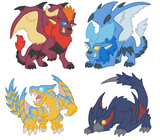 Monster Hunter Freedom 2 Stickers - Generation 2
