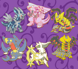 Powke Mons Diamond and Pearl Dragon Pins - Generation IV