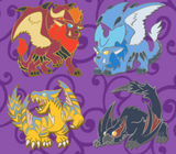 Monster Hunter Freedom 2 Pins - Generation 2