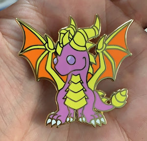 Purple Game Dragons Pins