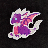 Purple Game Dragons Stickers